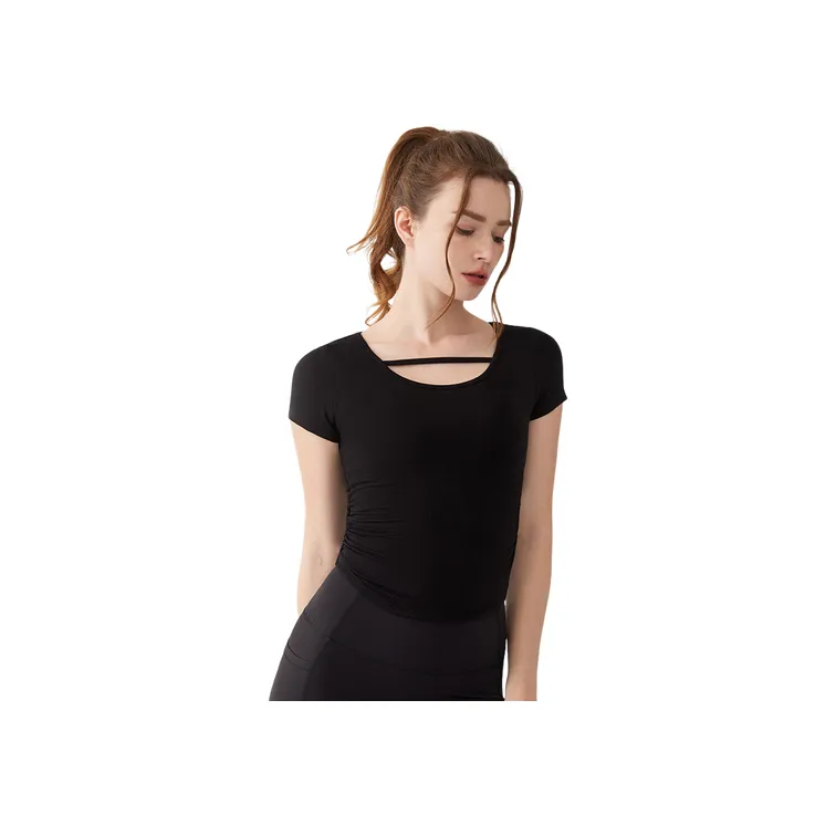Casual Loose Viscose T Shirt Women-2