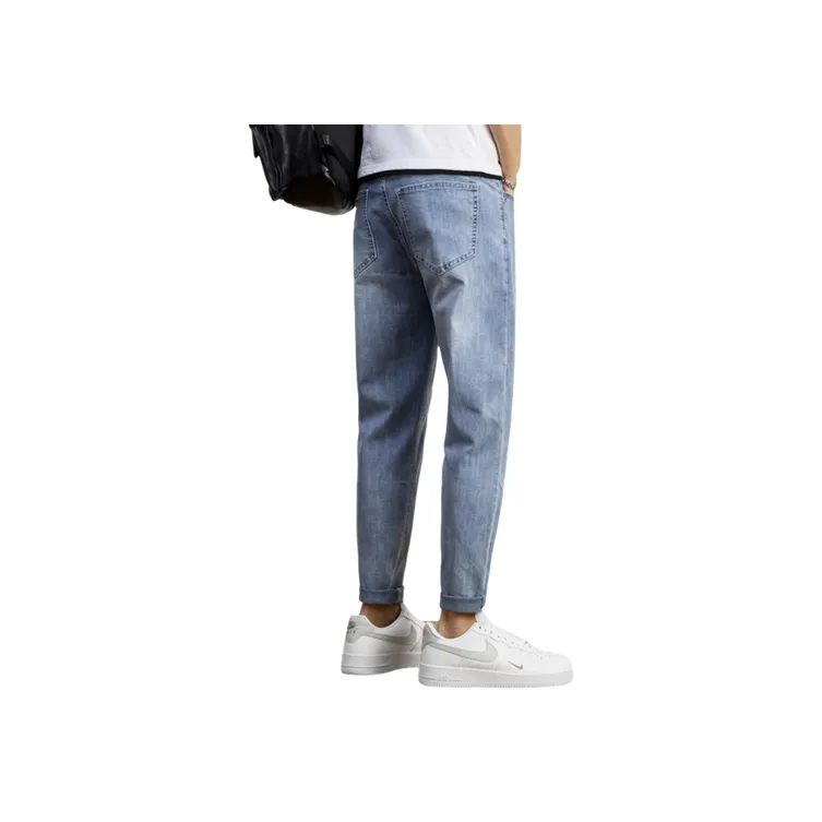 Sporty Plain Jeans-1