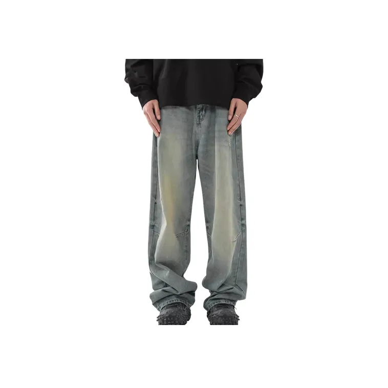Loose Straight Leg Jeans-0