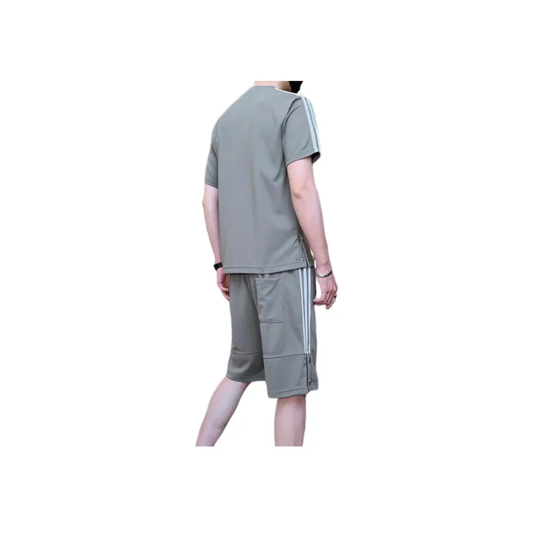 Large Size Trendy Shorts And T Shirt Set-11