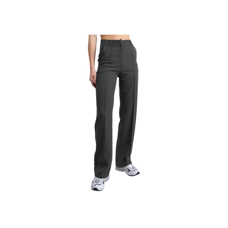 Fashionable Simple Polyester Casual Pants Women-0
