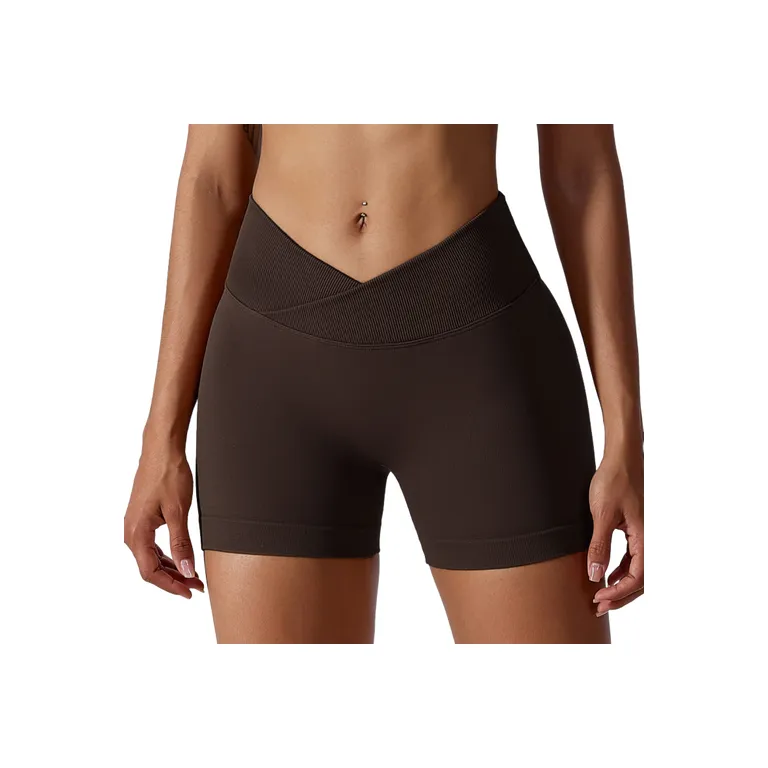 Fashionable Casual Cotton Blended Fabric Sports Shorts Women-2