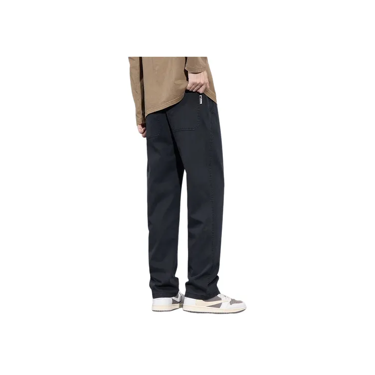 Breathable Loose Blended Synthetic Fabrics Casual Pants-9