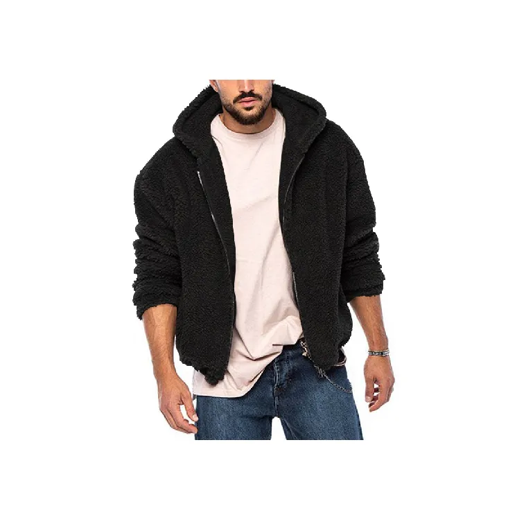 Fashionable Plain Zipper Jacket-13