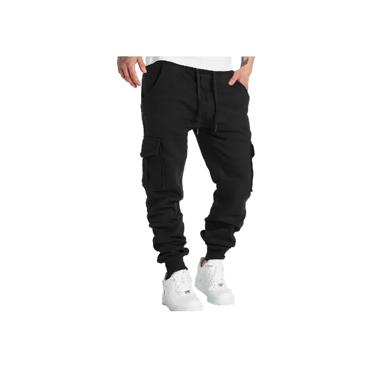 Fashionable Loose Cotton Blended Fabric Casual Pants-0