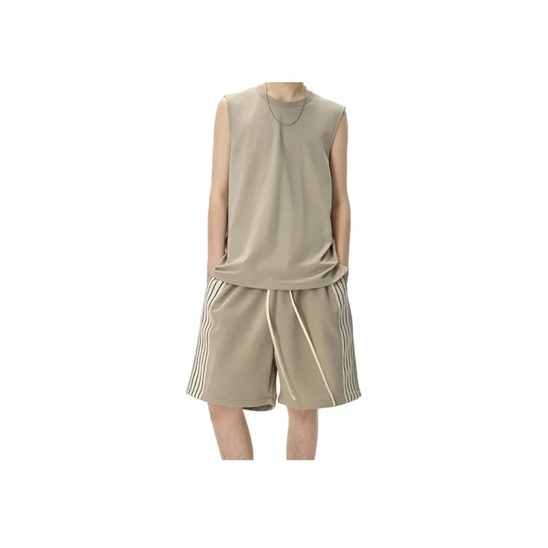 Retro Loose Cotton Sports Shorts-6