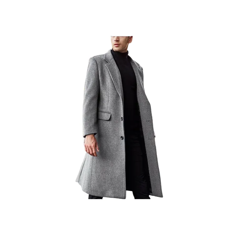 Fashionable Loose Woolen Fabric Coat-4