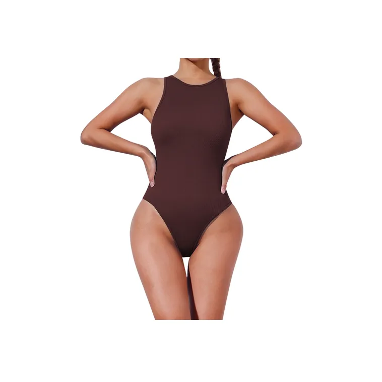 Casual Glamorous Blended Synthetic Fabrics Bodysuit Women-3