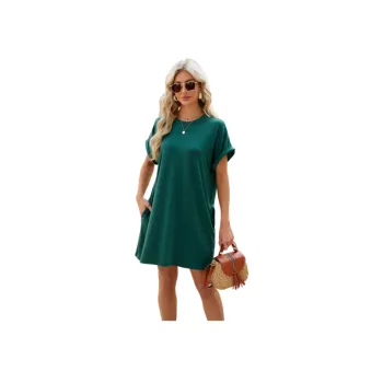 Casual Loose Viscose Dress Women