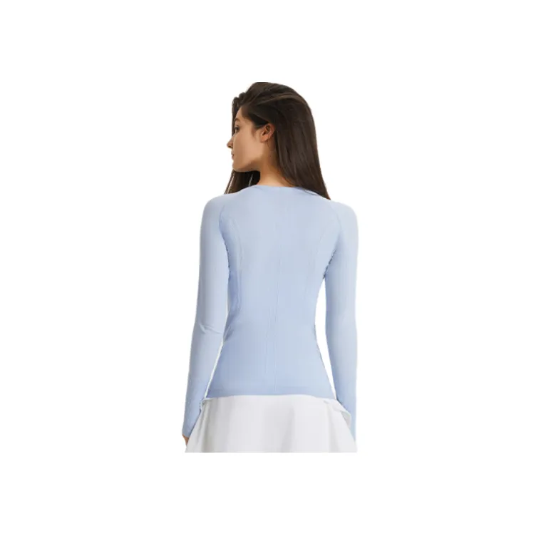 Simple Breathable Cotton Blended Fabric Fitness Clothingv Women-1