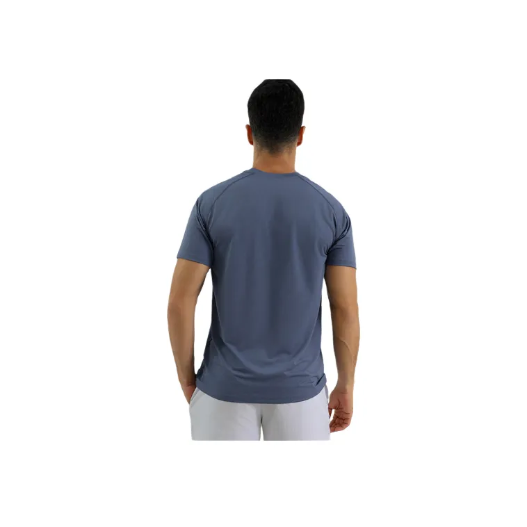 Sporty Plain Lycra T Shirt-3