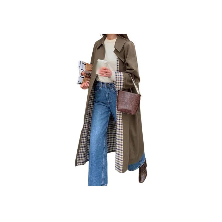 Fashionable Loose Trench Coat-0