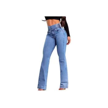 Simple Plain Jeans Women