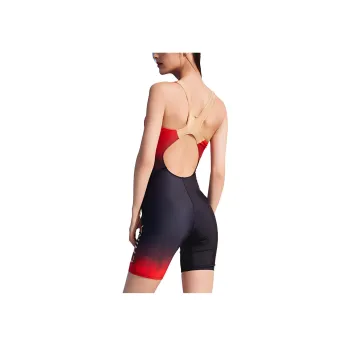 ZOKE One Piece Swimsuit Women's Black Gold China Dragon With Pads