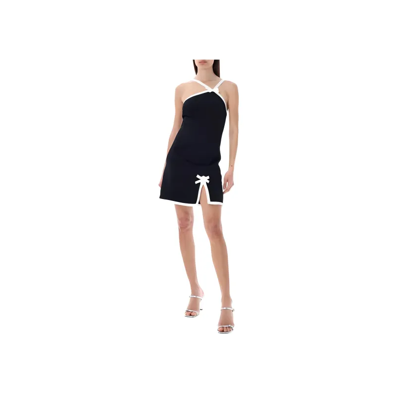 MSGM Slip Dresses Women's Black-1