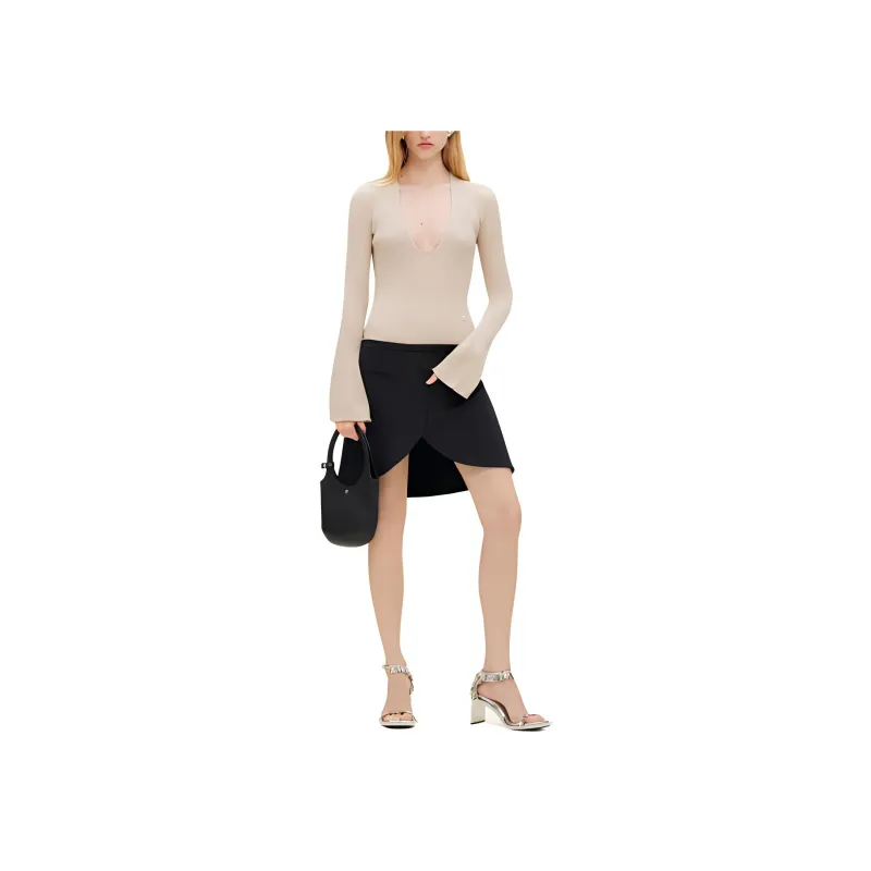 COURREGES Ellipse Twill Mini Skirt-1