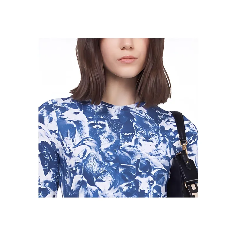 Stella McCartney Animal Forest Printed Straight Hem Mini Dress-3
