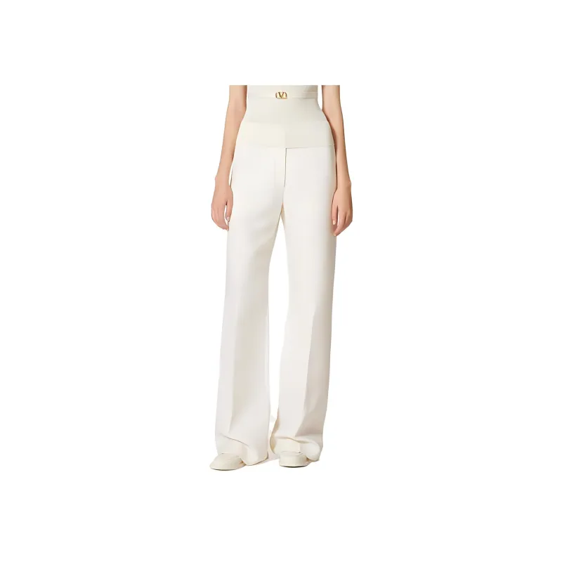 Valentino Crepe Couture High Waist Trousers-2