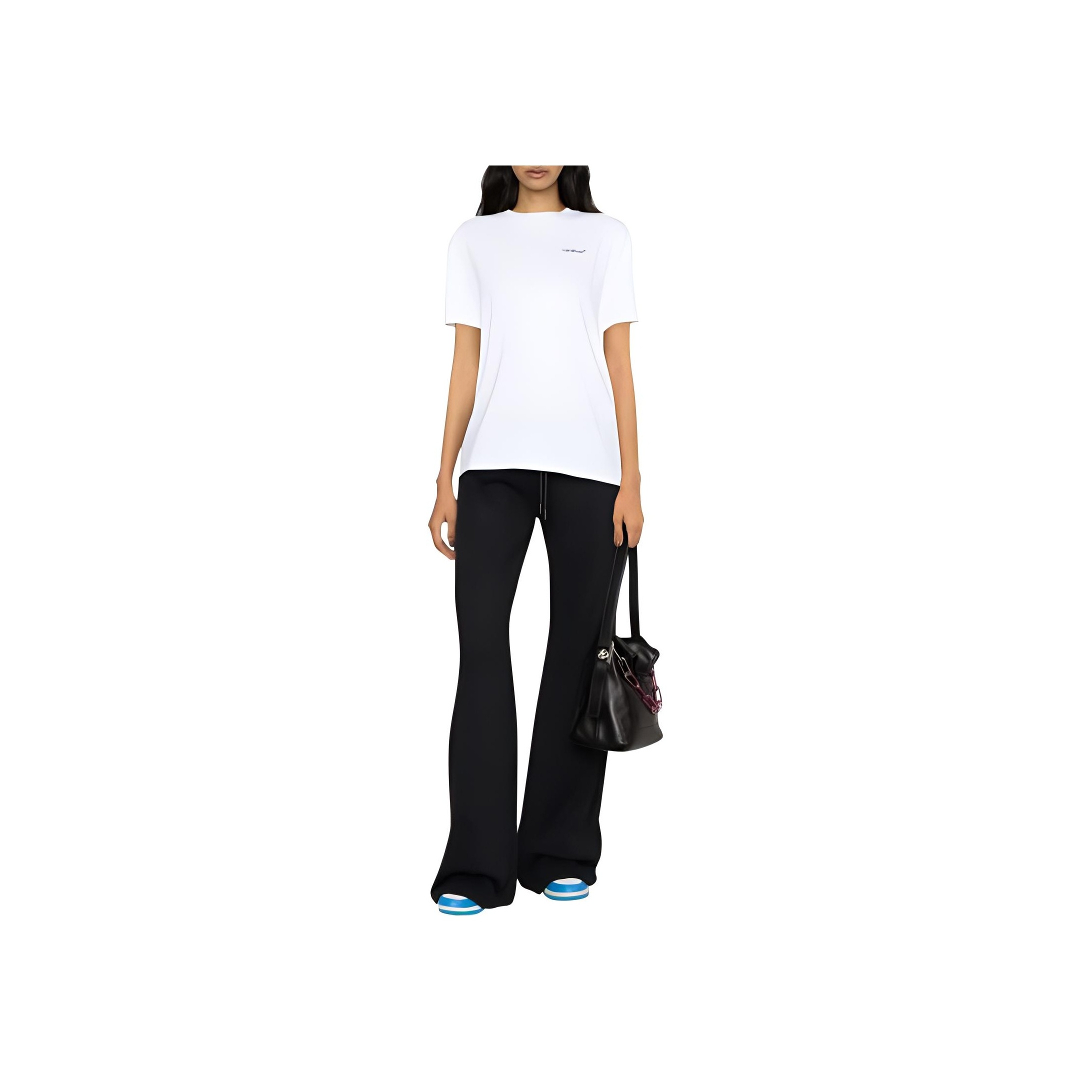 ボトムスその他 OFF-WHITE WOMEN Round Piping Detail Sweat Pants Black OFF-WHITE WOMEN Round Piping Detail Sweat Pants Black
