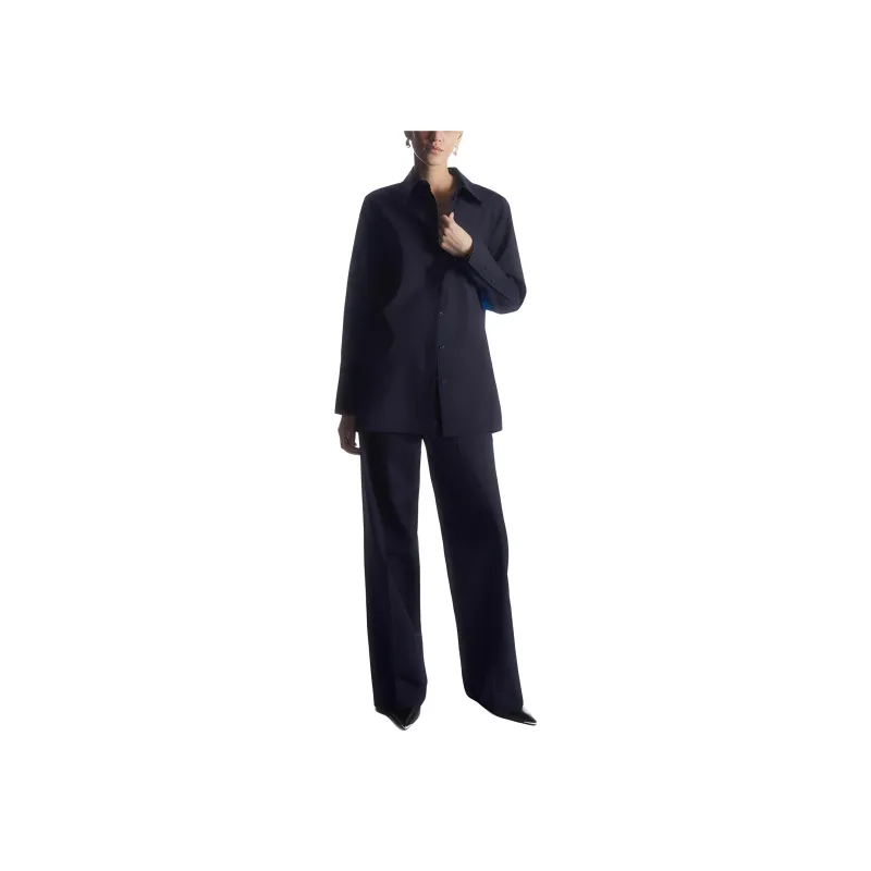 COS Casual Pants Women's Navy Blue/Blue-1