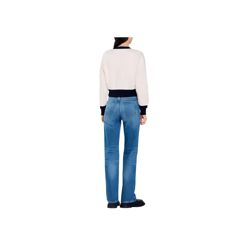 Sandro Logo embroidered Cardigan-2