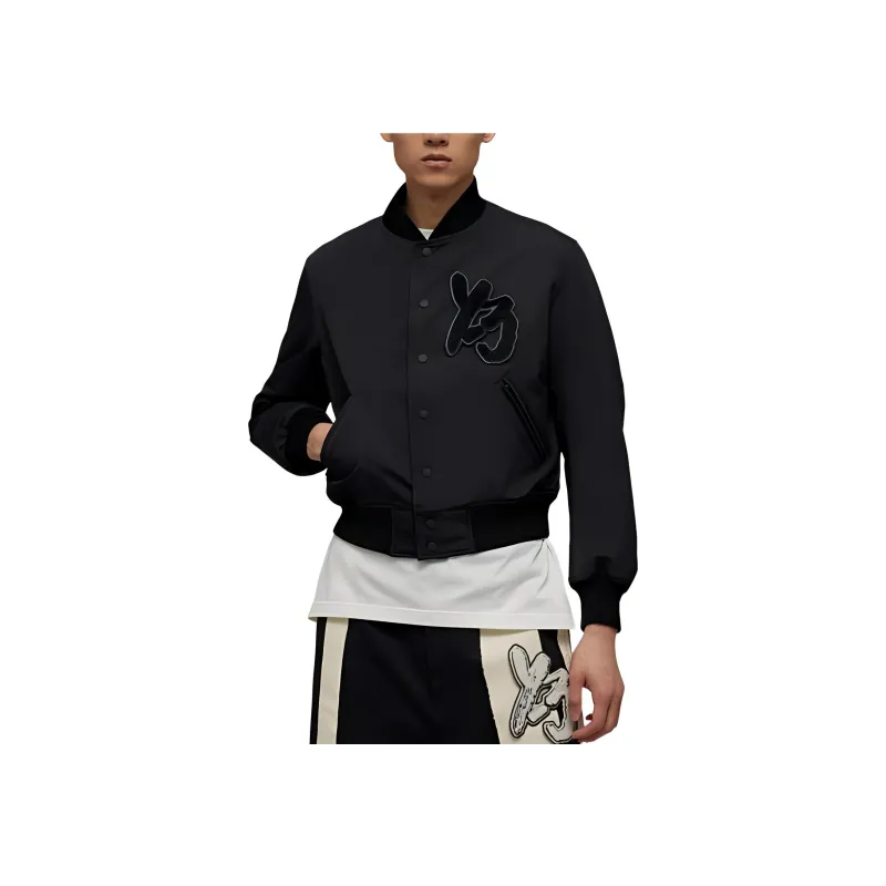 Y-3 Long-sleeve Logo-patch Bomber Jacket-3