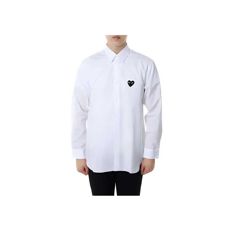 CDG Play Shirts Men White-2