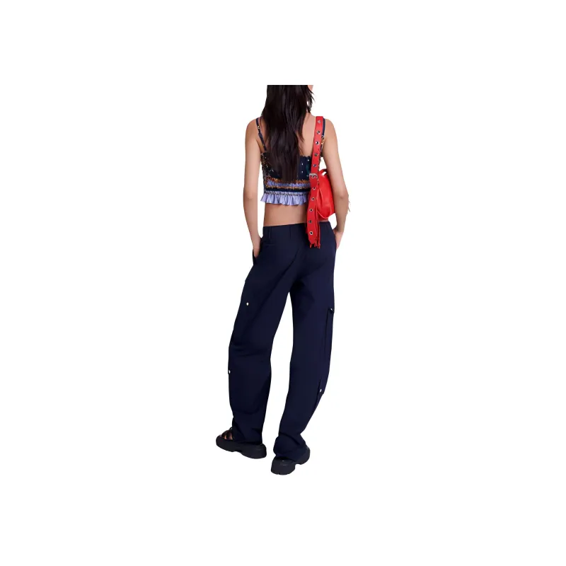 Maje Tapered leg Cargo Trousers-3