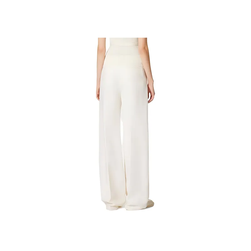 Valentino Crepe Couture High Waist Trousers-3