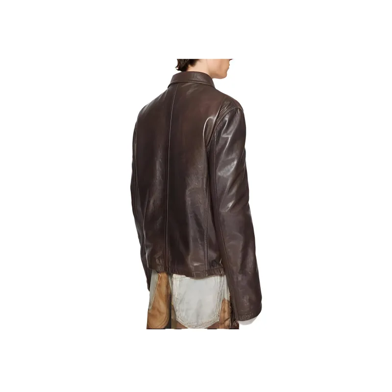 Acne Studios Zip up Leather Jacket-2