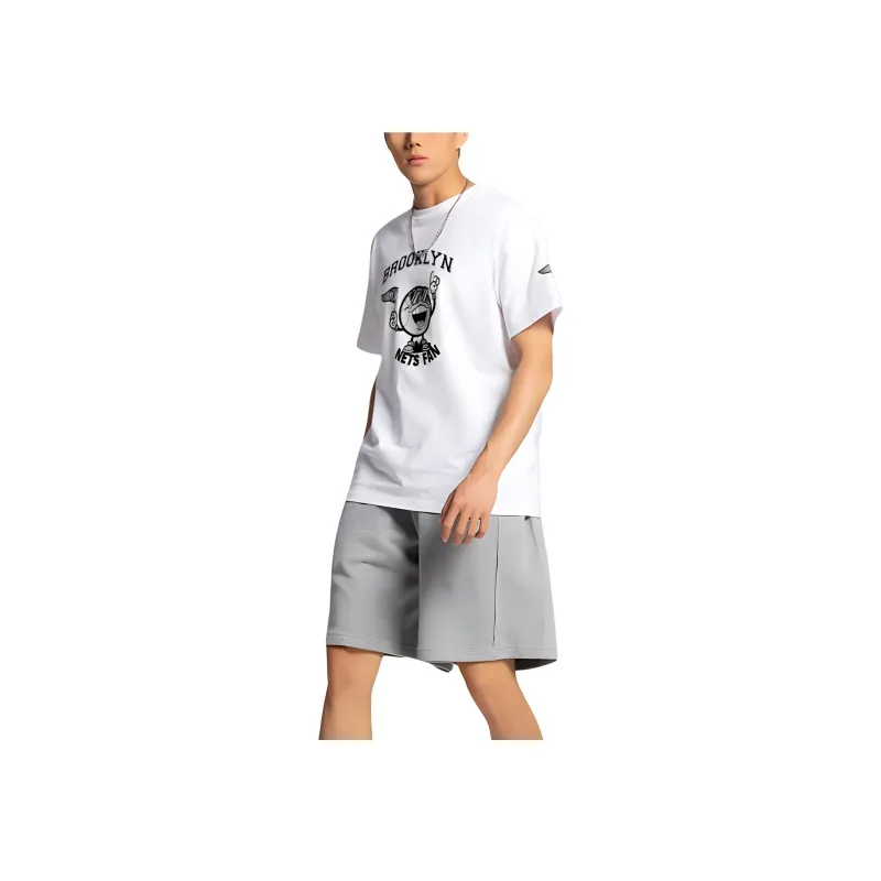 NBA Brooklyn Nets T Shirt Unisex White-2