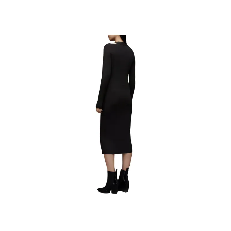 ALLSAINTS FW23 Long-Sleeved Dresses Women's Black-2