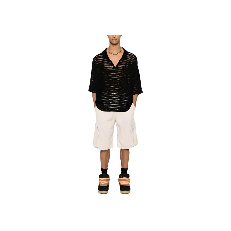 ISABEL MARANT Mid Rise Loose Fit Cargo Shorts-1