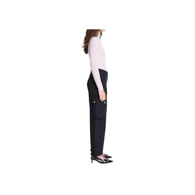 Maje Logo patch Cargo Jeans-3