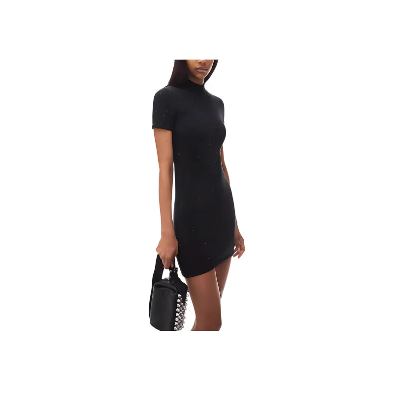 Alexander Wang Embellished Hotfix Mini Dress-3