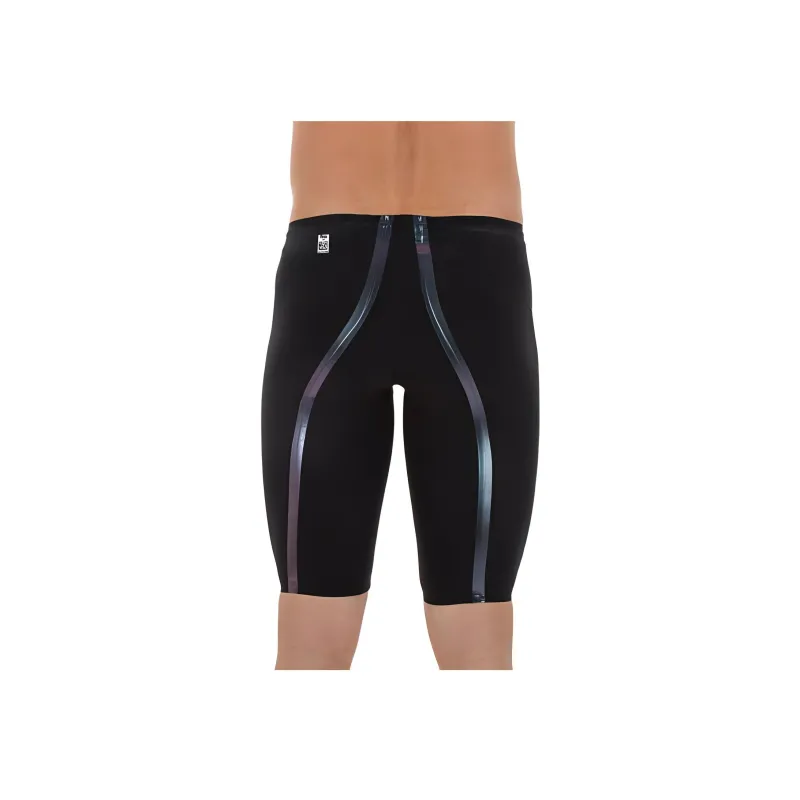 DECATHLON COMPETITION JAMMER FINA SKINVOLT 900 Swimming Shorts Men's Black/Gray-2