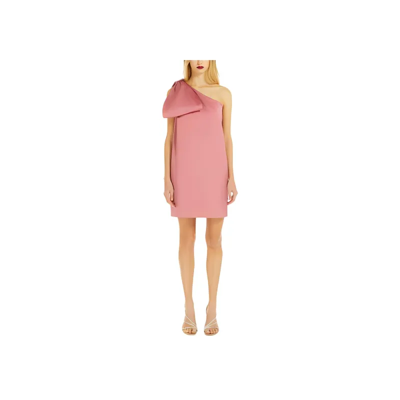 MaxMara Innocuo Collection Radzmir One Shoulder Dress Sleeveless Dress Women's Pink-1