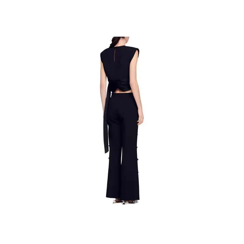 Sandro Casual Pants Women's Black-2