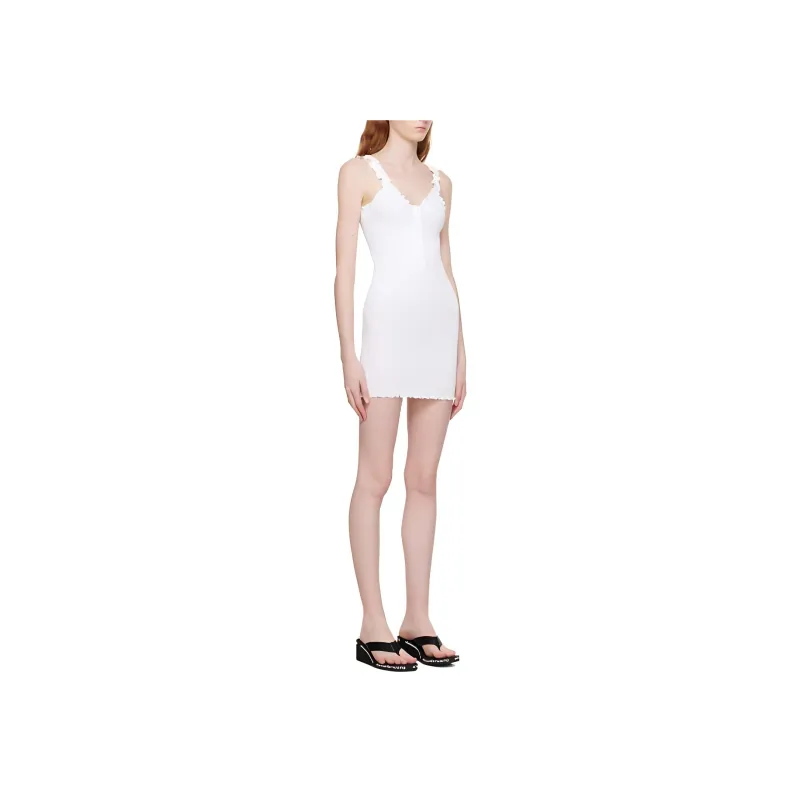 Alexander Wang Smocked Cotton Mini Dress-2