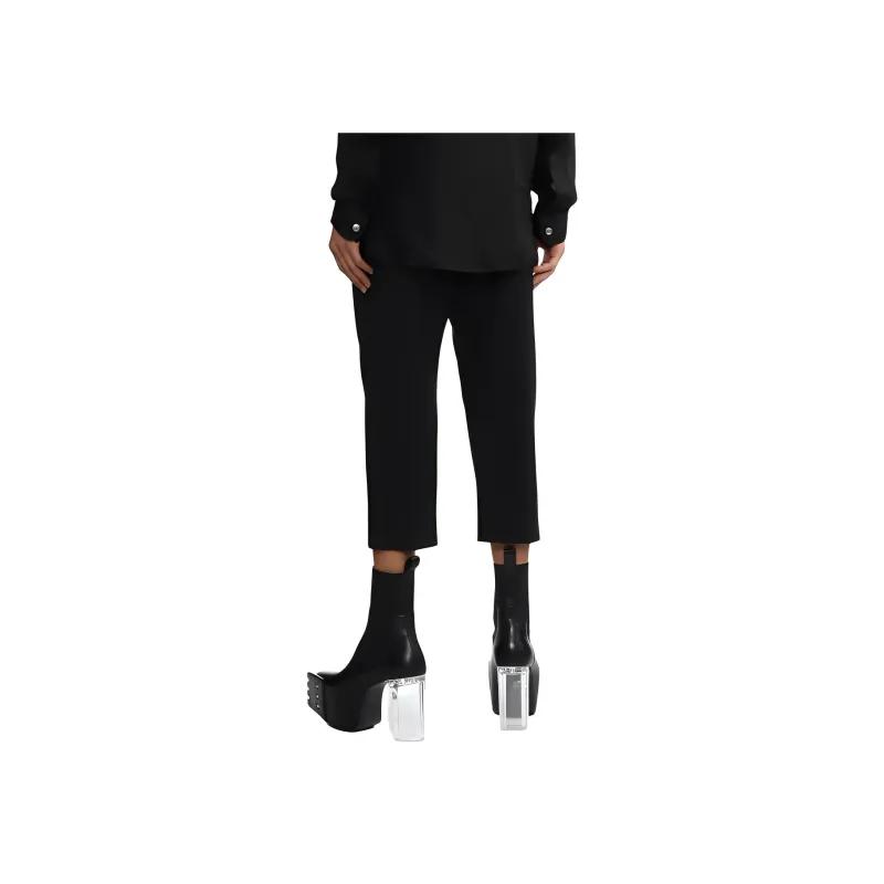 RICK OWENS Tapered Leg Cropped Trousers-3