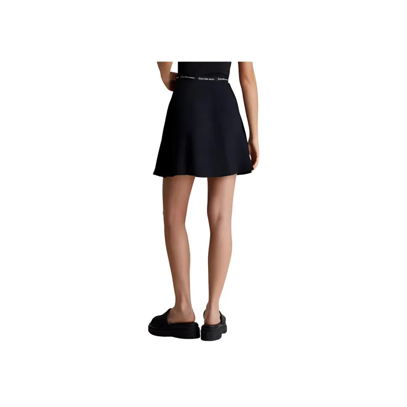 CALVIN KLEIN Casual Short Skirts Women's Black-3