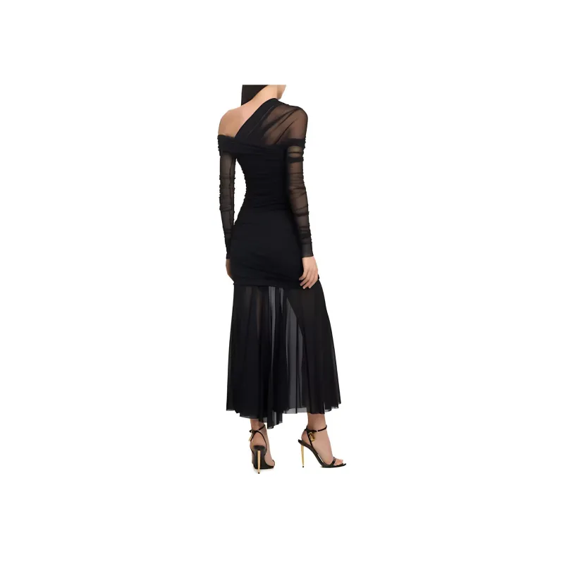 PHILOSOPHY DI LORENZO SERAFINI Long Sleeved Dresses Women's Black-3