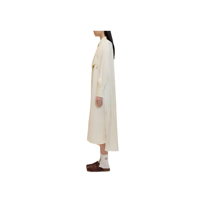 H&M Long Sleeved Dresses Women's Cream-2