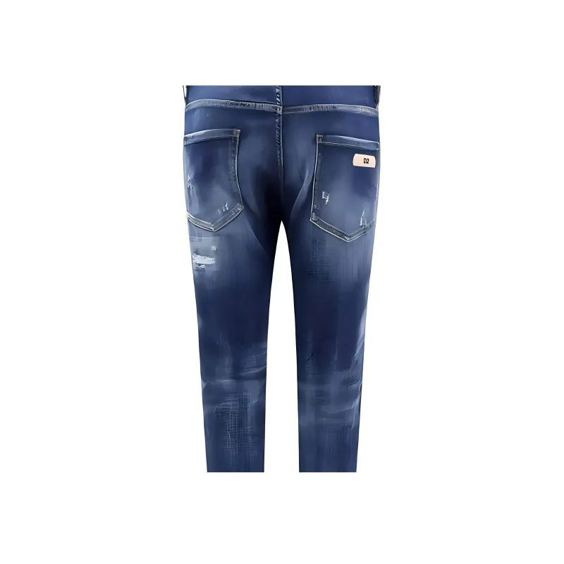 Dsquared2 Dark Ripped Cast Wash Cool Guy Jeans-7