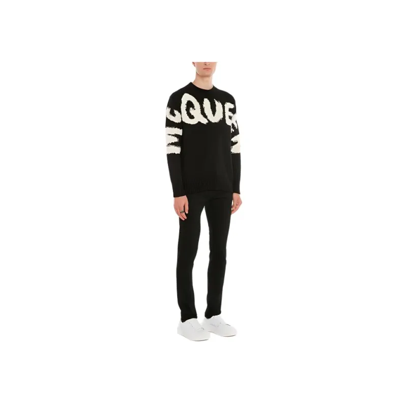 Alexander McQueen Graffiti Denim Jeans-3