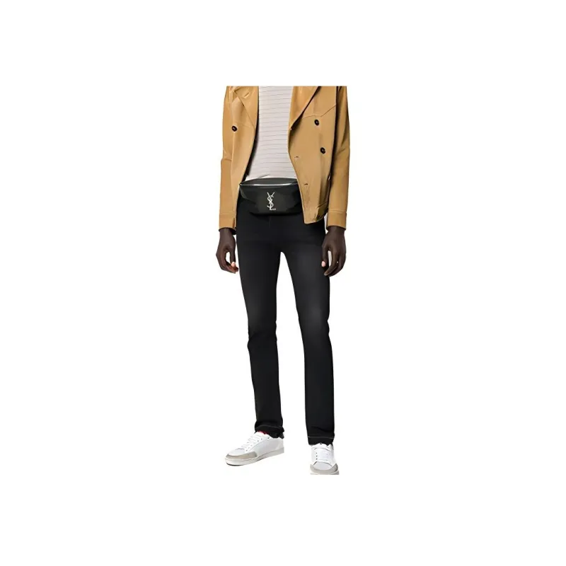 SAINT LAURENT Classic Belt Bag Monogram Black-4