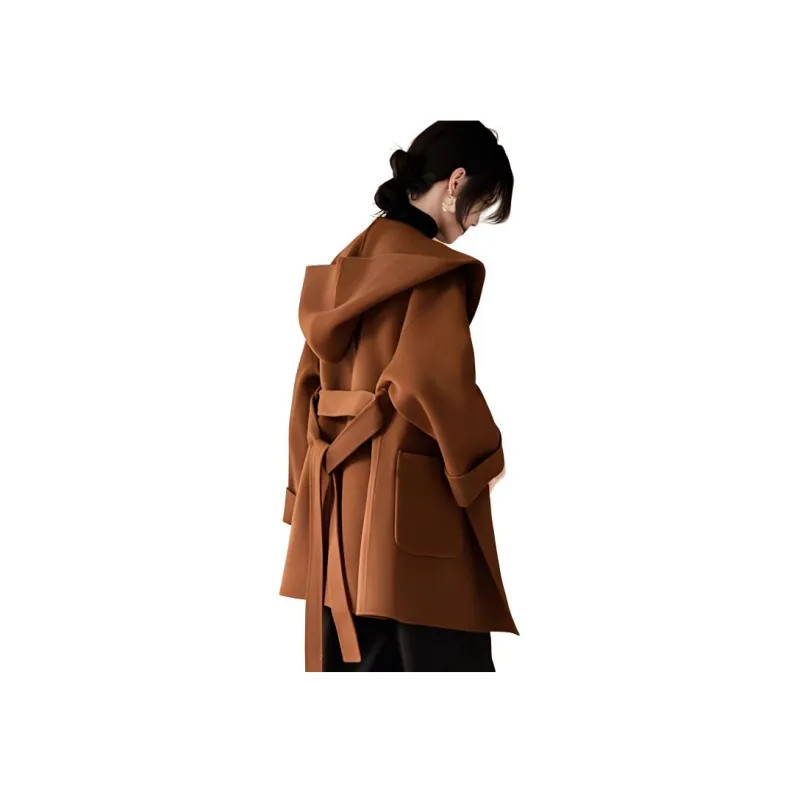 XINFEIYU Coats Women's Caramel-0