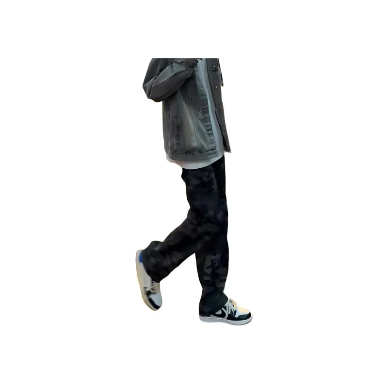 KVIV Jeans Men's Army Green Camouflage-3