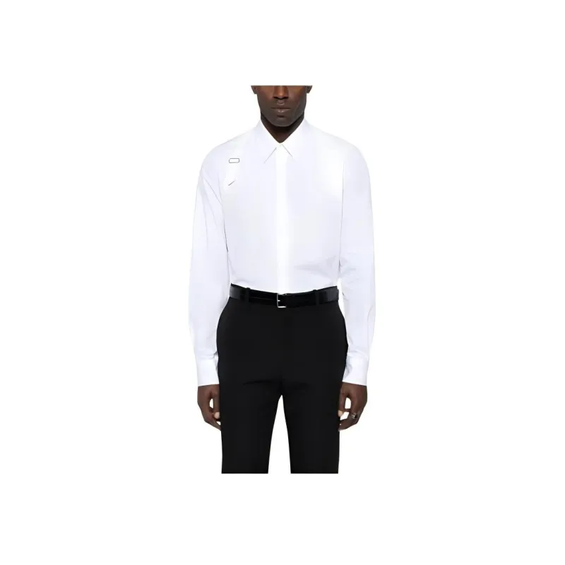Alexander McQueen Harness Buckle Detailed Buttoned Shirt-1