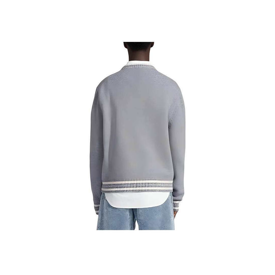 スウェット・トレーナー Dior Dior By Erl Long-Sleeved Trucker Sweatshirt DIOR X Erl Sweater - POIZON